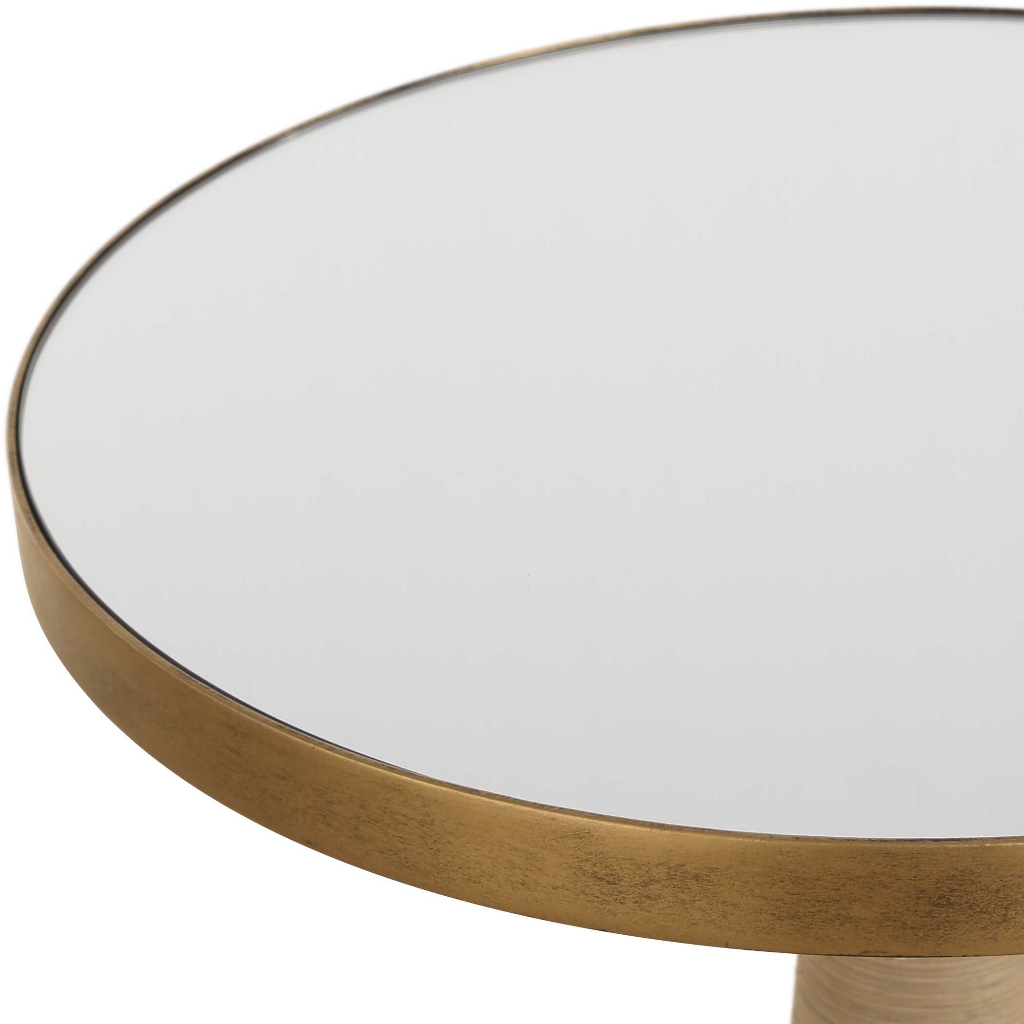 Terra Brass Accent Table, Furniture by Uttermost, 16" width x 24" height x 16" depth View 5