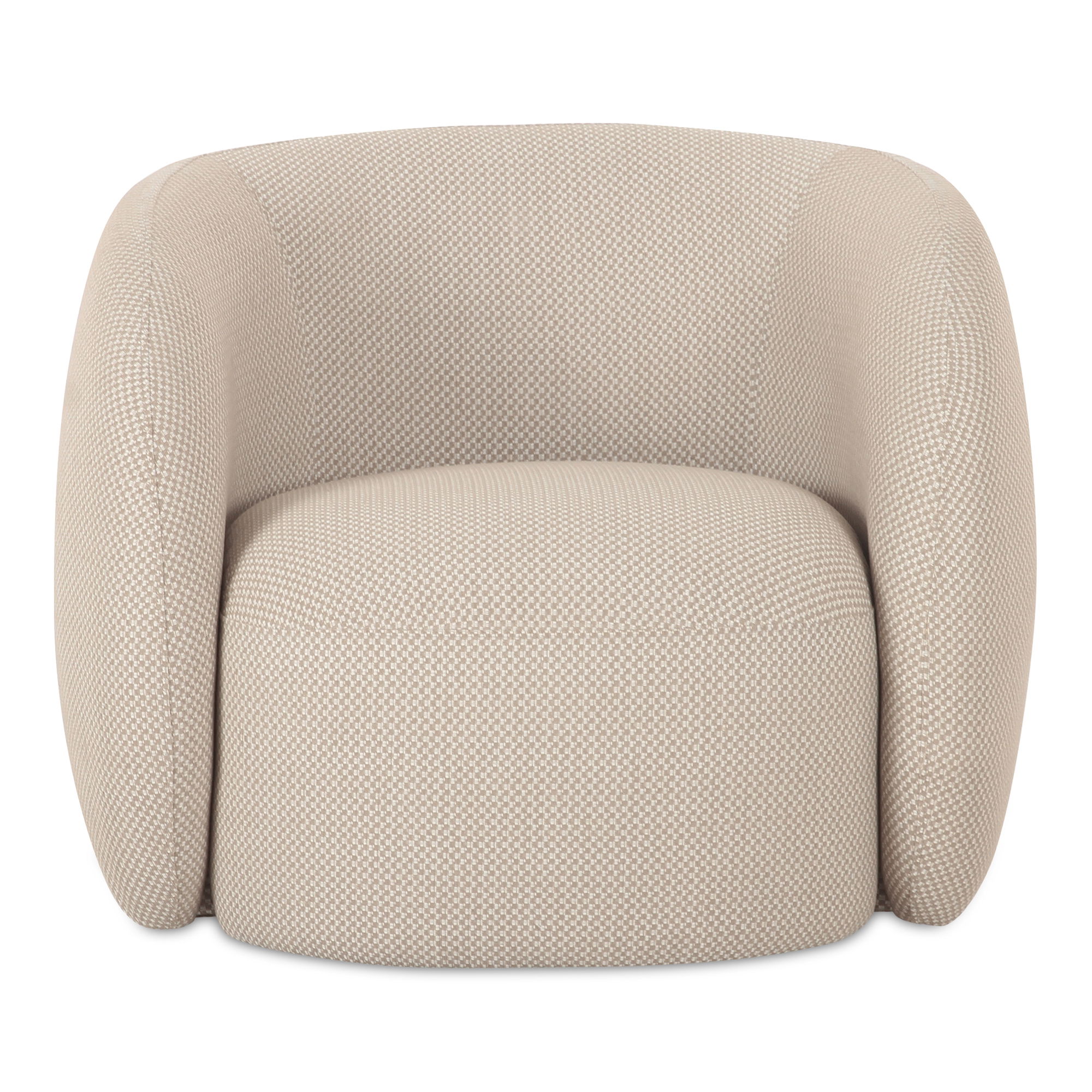 Rae Outdoor Accent Chair Beige Check large image 