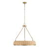 Ladakh 9 Light Round Wicker Pendant, by Uttermost, 28" width x 27" height x 28" diameter thumbnail 8