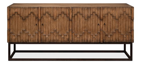 Aztec Sideboard On Stand, Brown
