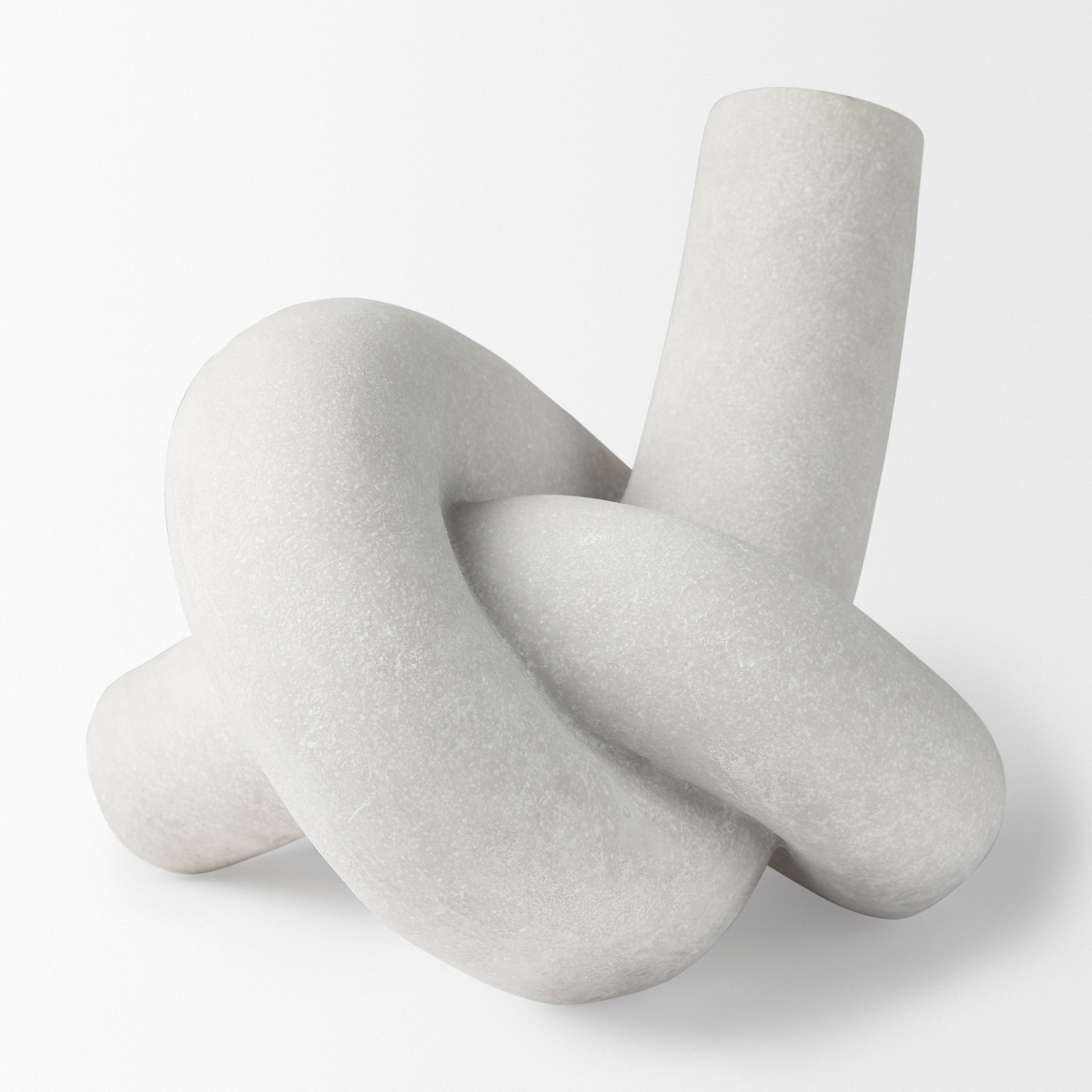 Otto  Granite Resin Large Knot Sculpture Decorative Object, by Mercana, 12.01" length x 10.47" width x 7.48" height View 6
