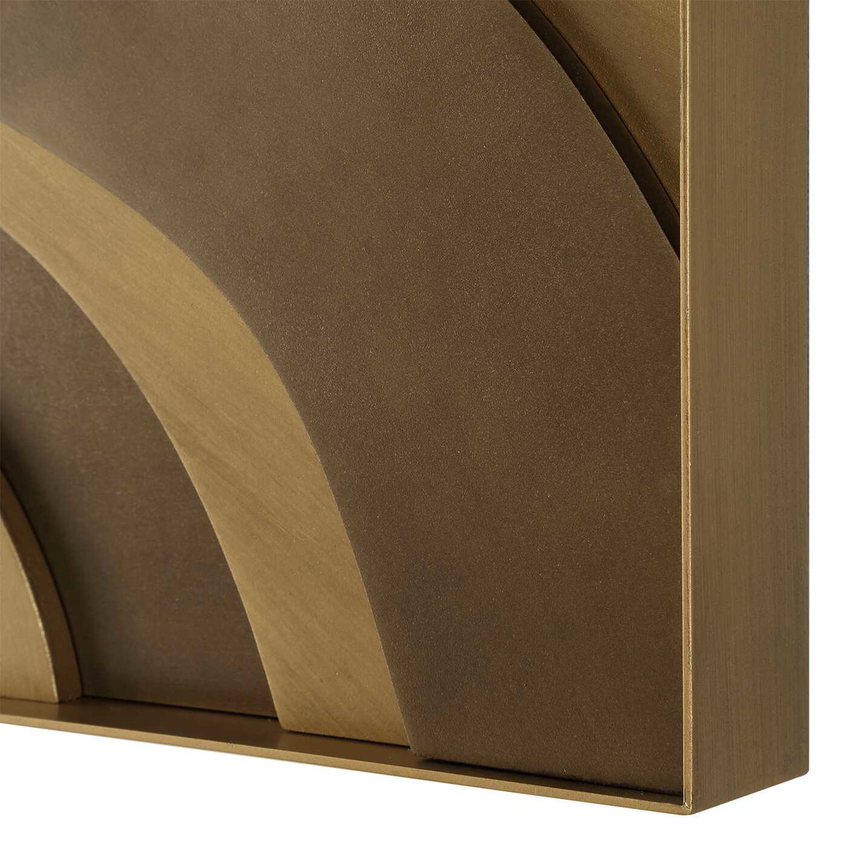 Golden Terrain Wooden Wall Decor Set/2, Sculptural Wall Art by Uttermost, 19.87" width x 19.87" height x 1.62" depth View 6