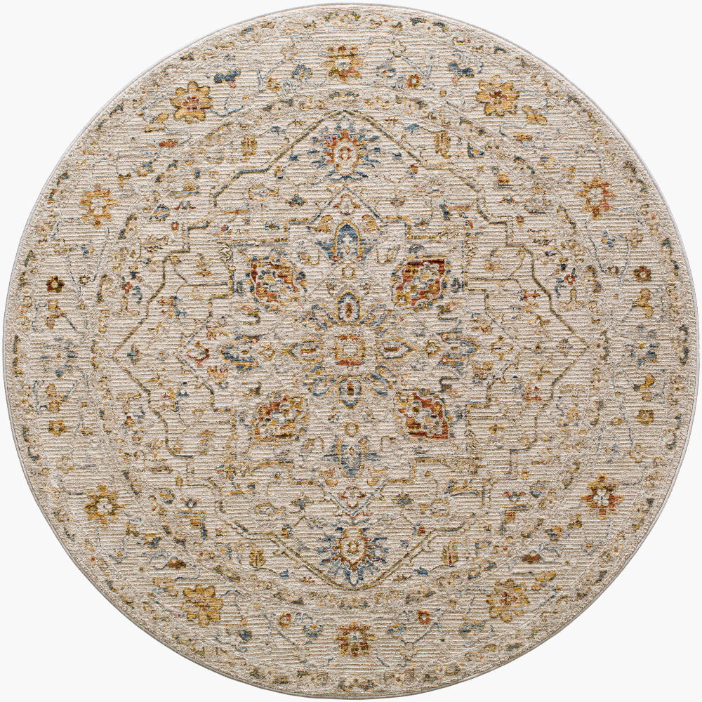 Reina Machine Woven Rug, by Surya, 5'2.99" length x 5'2.99" width