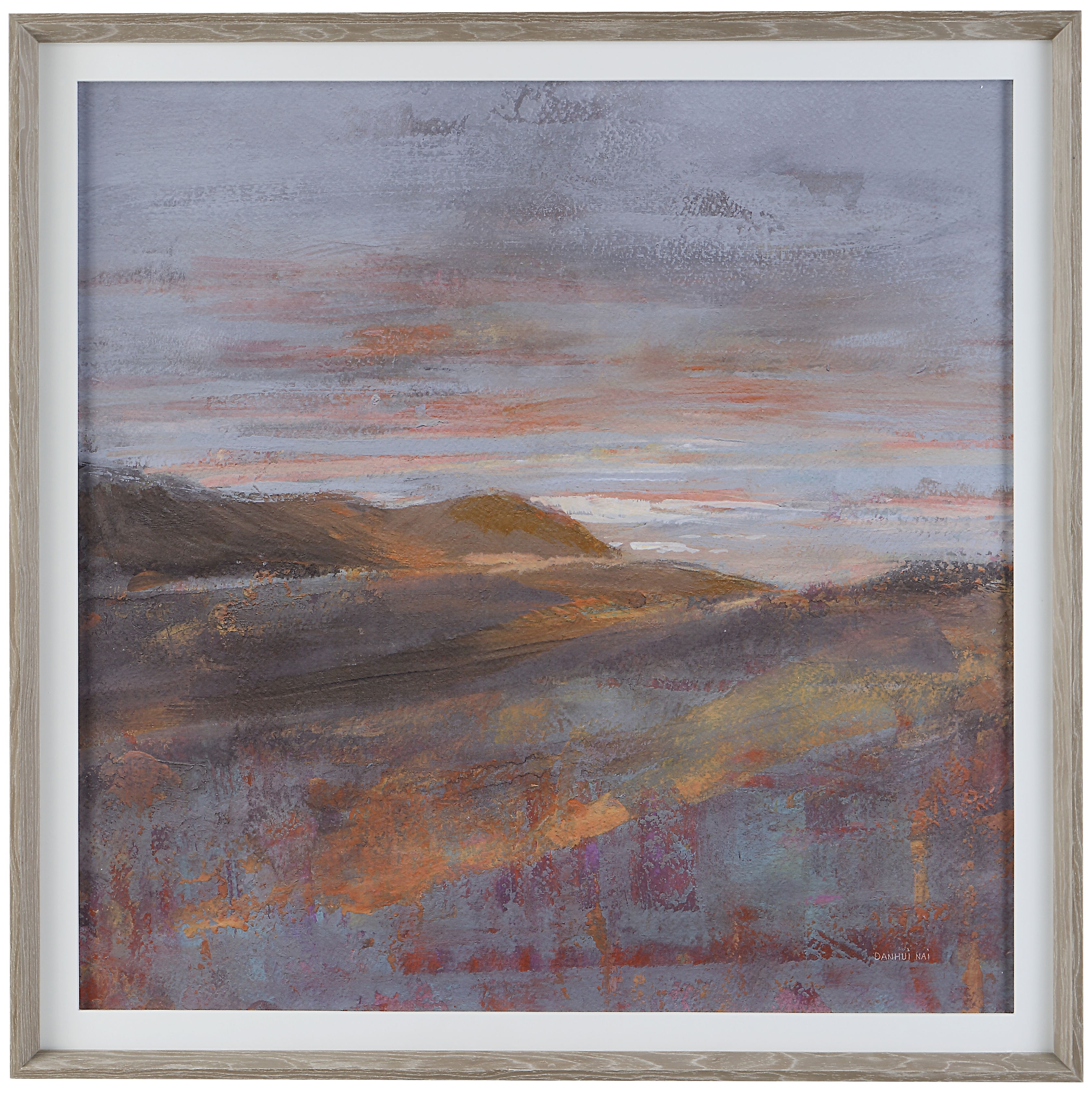 Dawn On The Hills Framed Print large image 