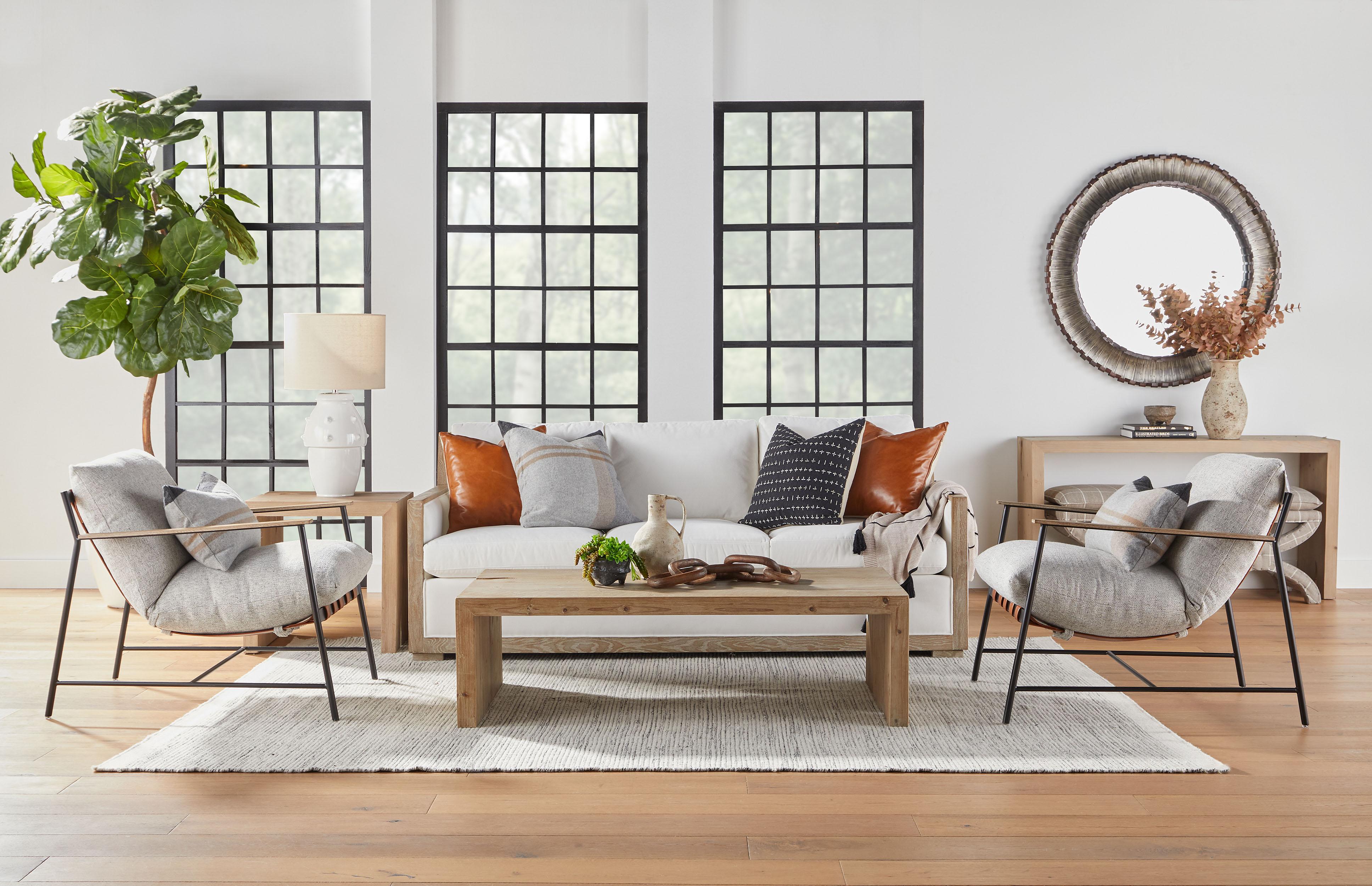 Manhattan 85' Wood Trim Sofa Manhattan 85' Wood Trim Sofa large image