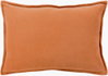 Cotton Velvet Lumbar Pillow, Decorative Pillow by Surya, 13" length x 19" width thumbnail