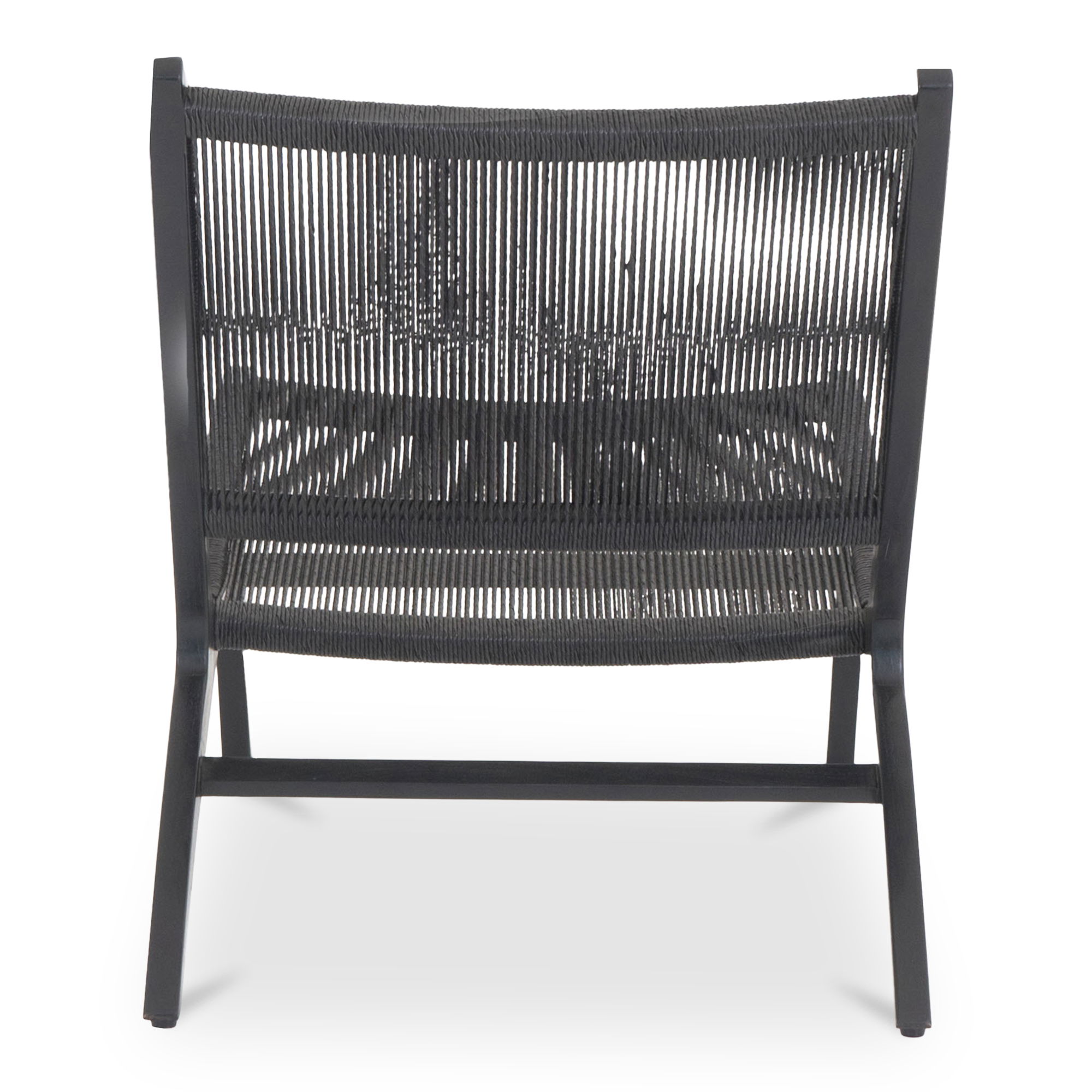 Palma Outdoor Lounge Chair Black, Accent Chair by Moe's Home, 25.5" width x 31" height x 35" depth View 4
