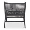 Palma Outdoor Lounge Chair Black, Accent Chair by Moe's Home, 25.5" width x 31" height x 35" depth thumbnail 4