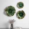 Abella Green Ceramic Wall Decor, S/3 thumbnail 1