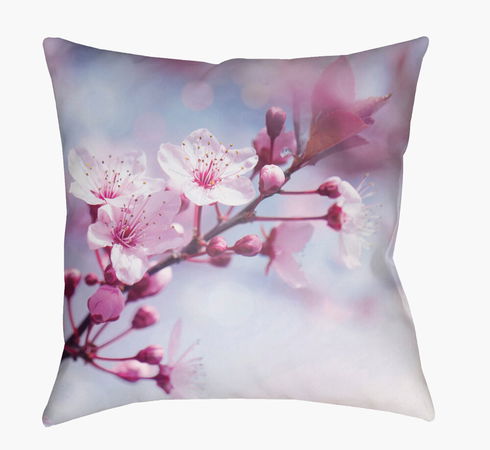 Moody Floral Accent Pillow
