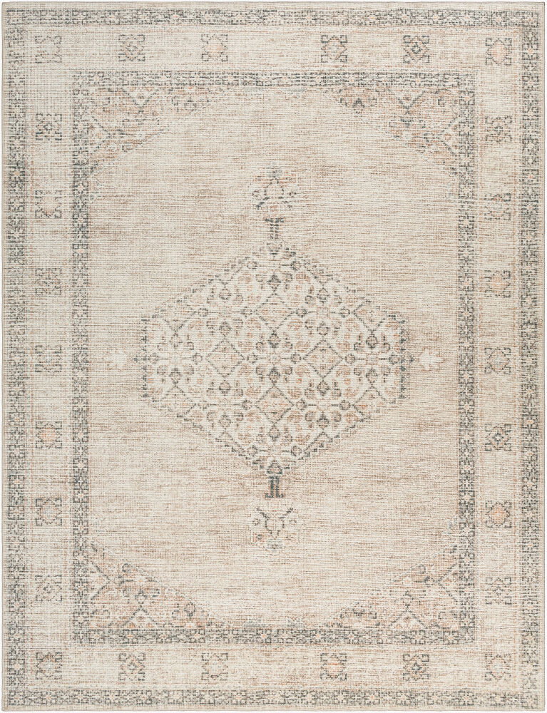 Lila Machine Woven Rug, by Surya, 1'3.75" length x 1'3.75" width