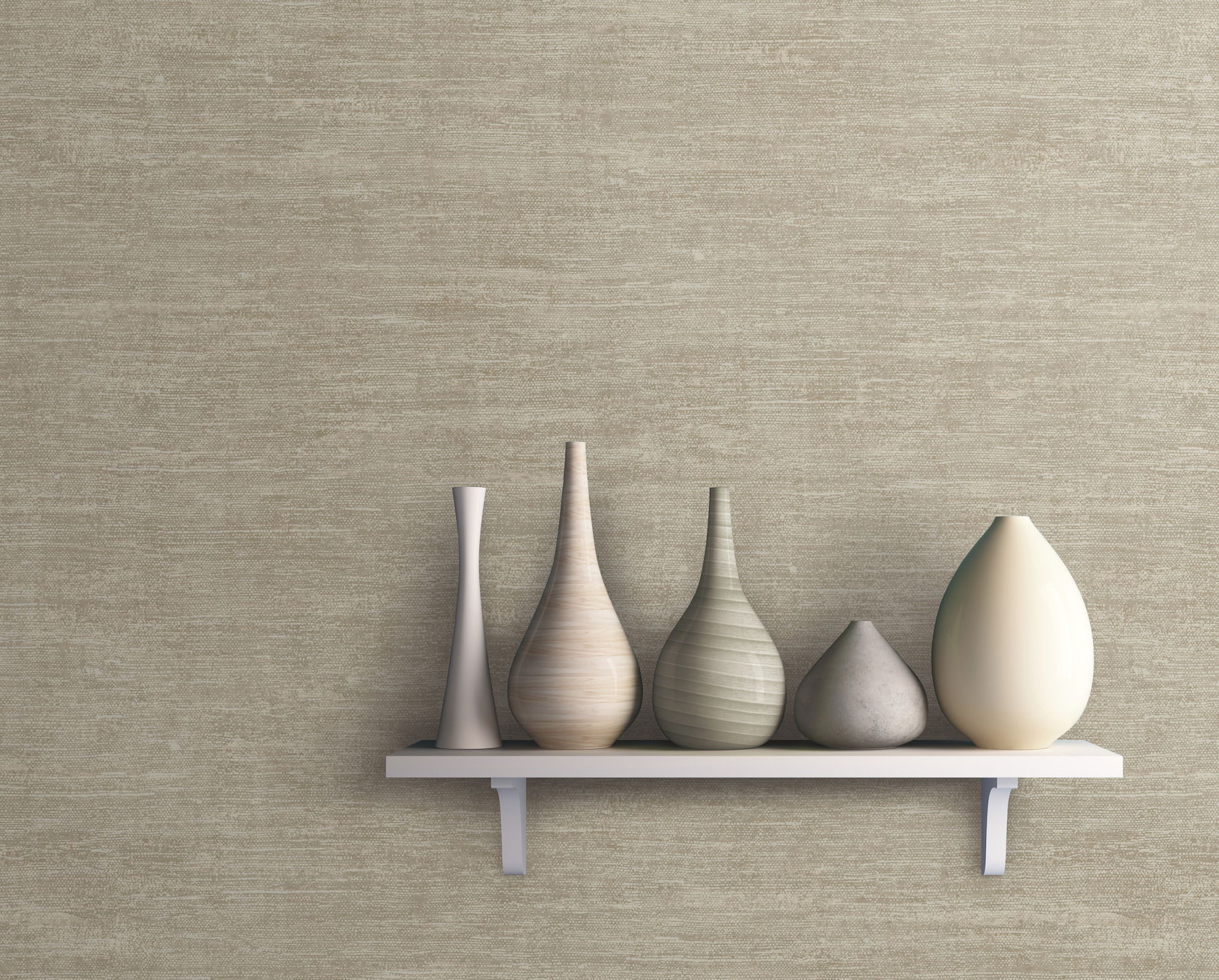 Heathered Wool Beige Wallpaper large image 