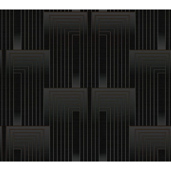 Vanishing Black & Copper Wallpaper large image 