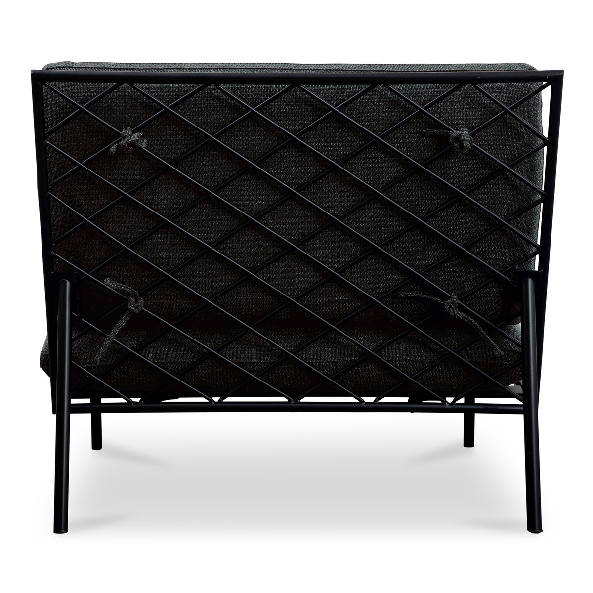 Salma Outdoor Accent Chair Speckled Charcoal, Outdoor Chair by Moe's Home, 2'10.7" width x 2'9.5" height x 2'11.5" depth View 5