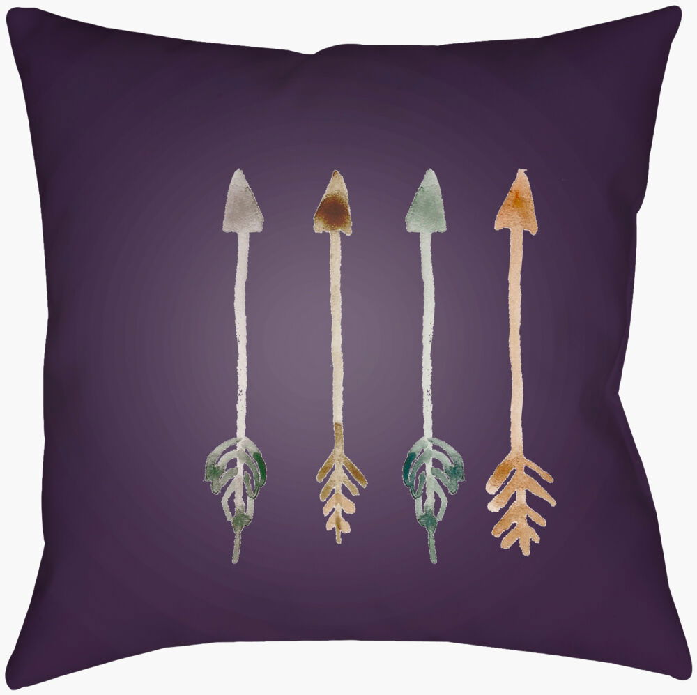Arrows Accent Pillow, Decorative Pillow by Surya, 18" length x 18" width