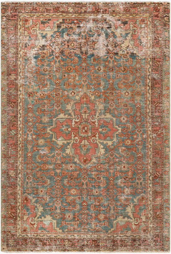 Antique One of a Kind Handmade Rug, by Surya, 6'2" length x 4'2" width