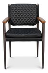 The Harley Chair, Onyx Black Leather thumbnail 1