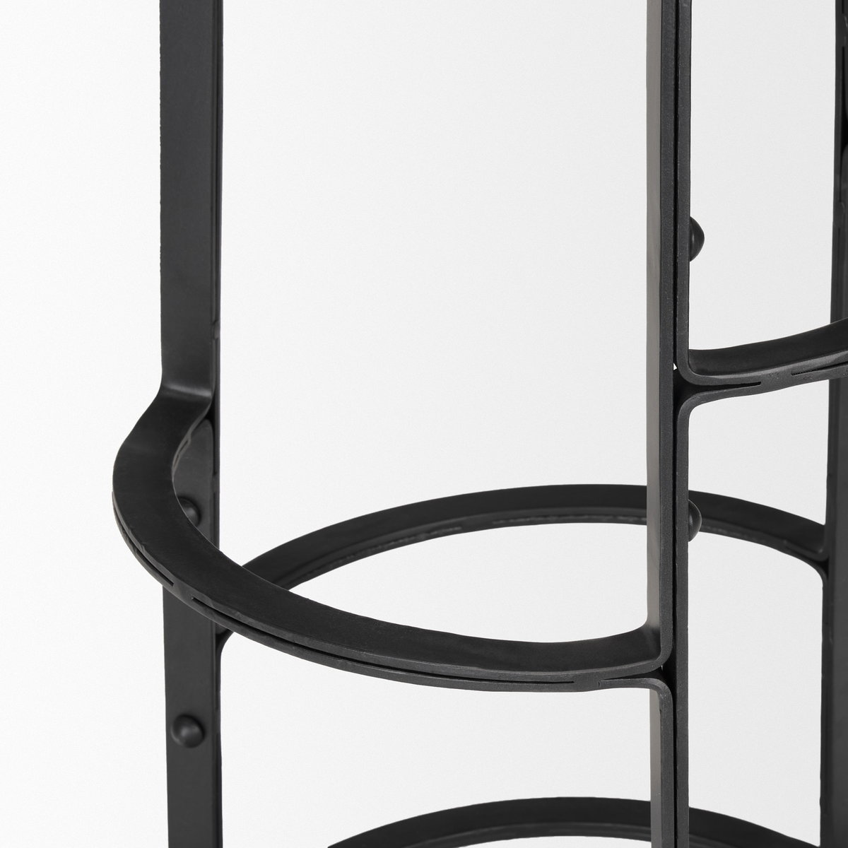 Neo 26.3' Seat Height Brown Wood Seat Black Metal Frame Stool, Counter & Bar Stool by Mercana, 15.75" length x 15.75" width x 26.25" height View 8