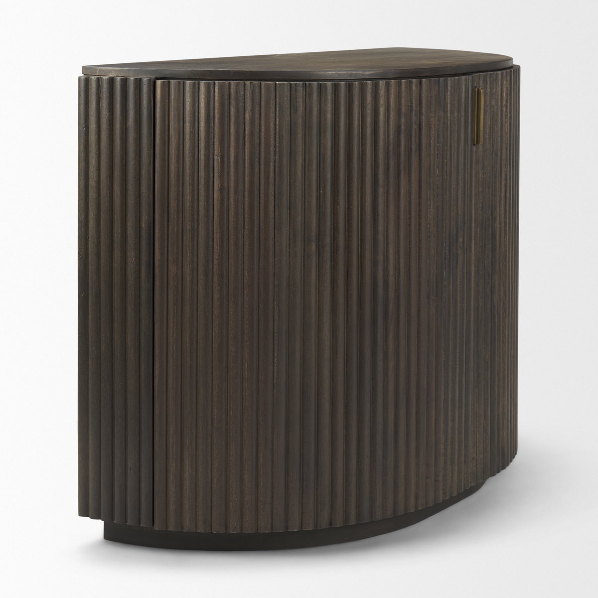 Terra Fluted Dark Brown 2-Door Accent Cabinet, Cabinets & Chest by Mercana, 42" length x 19" width x 32" height View 7