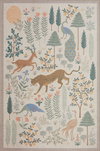 Rifle Paper Co. x Loloi Menagerie Rug, 1'6" length x 1'6" width thumbnail 1