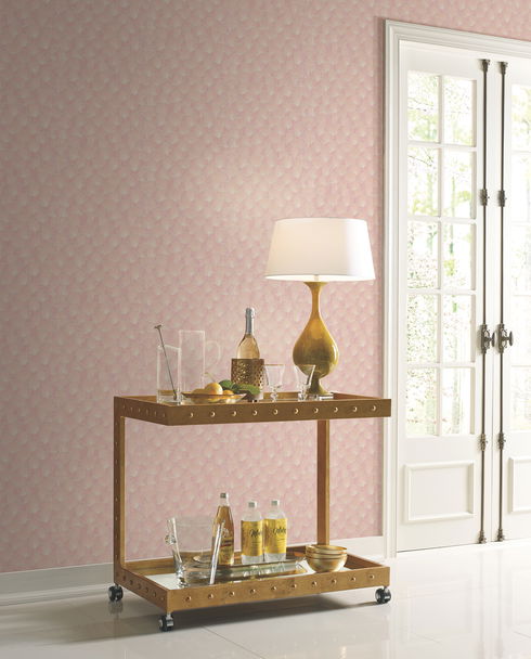 Luminous Gingko Coral Wallpaper