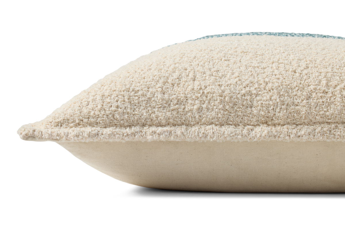 Brigette Romanek x Loloi Natural Pillow, Decorative Pillow, 22" length x 22" width View 2