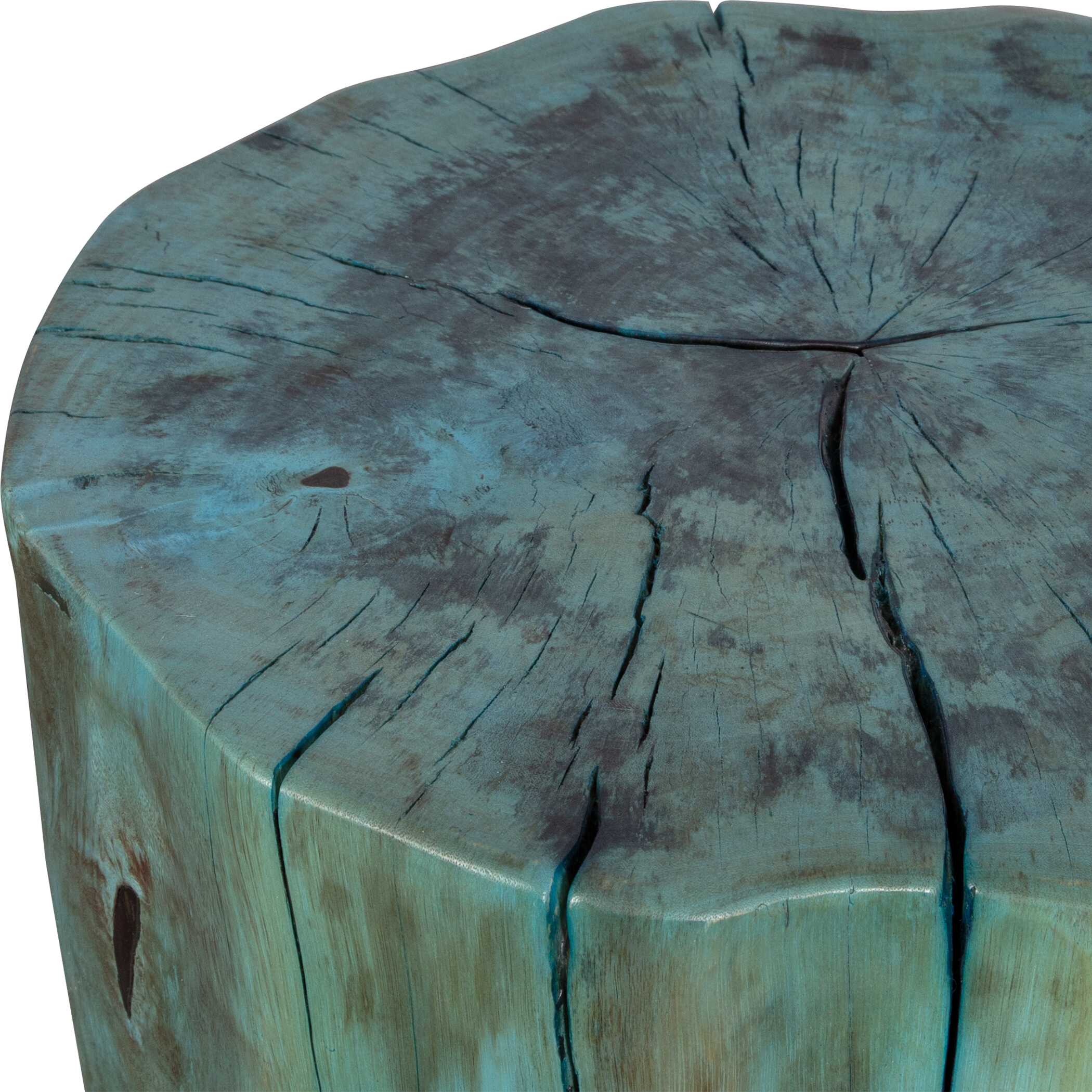 Habitat Blue Accent Stool, Furniture by Uttermost, 16" width x 20" height x 16" depth View 8