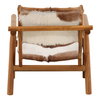 Dunbar Occasional Chair Brown, Accent Chair by Dovetail, 28.14" width x 29.5" height x 28.34" depth thumbnail 4