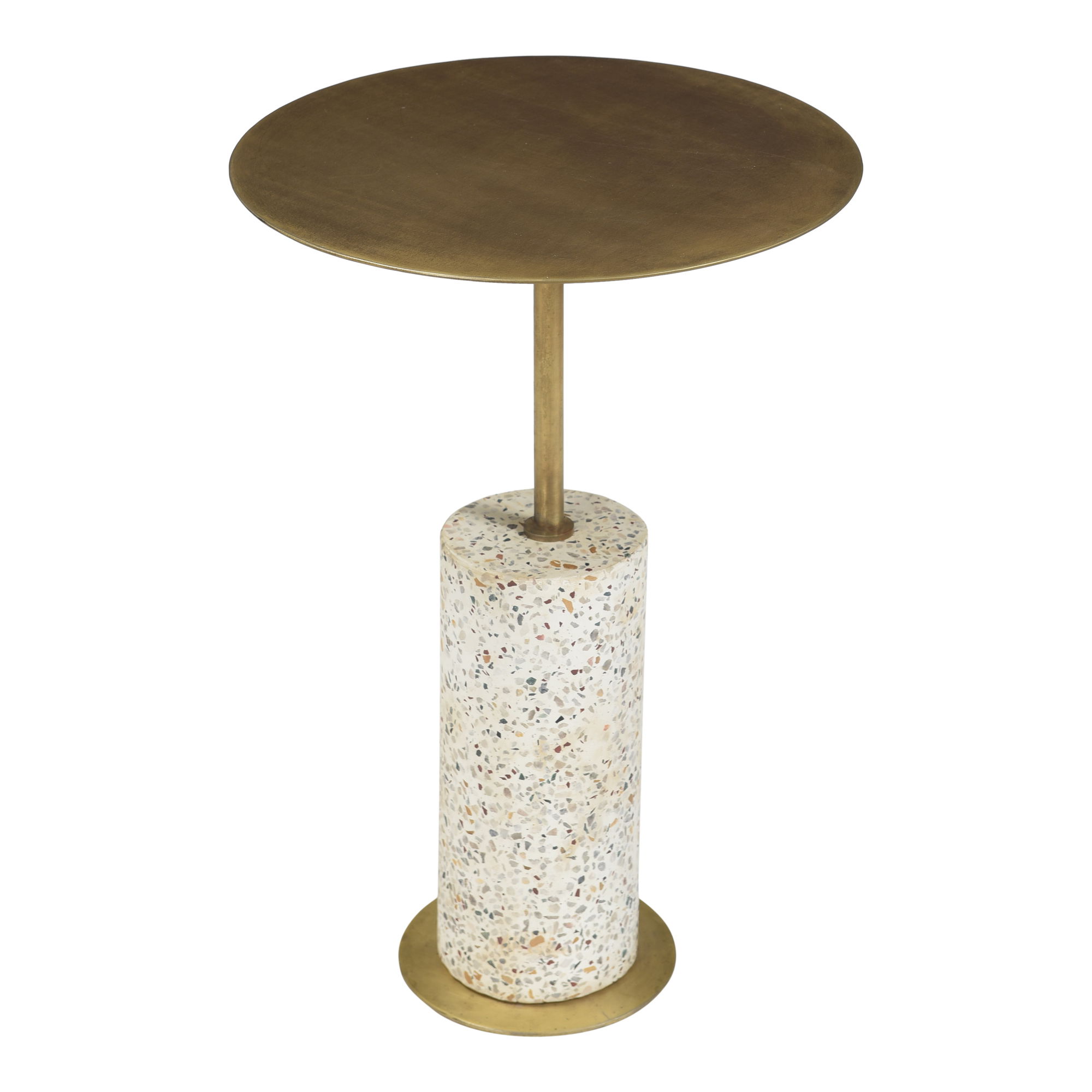 Gabriel Accent Table Antique Brass large image 