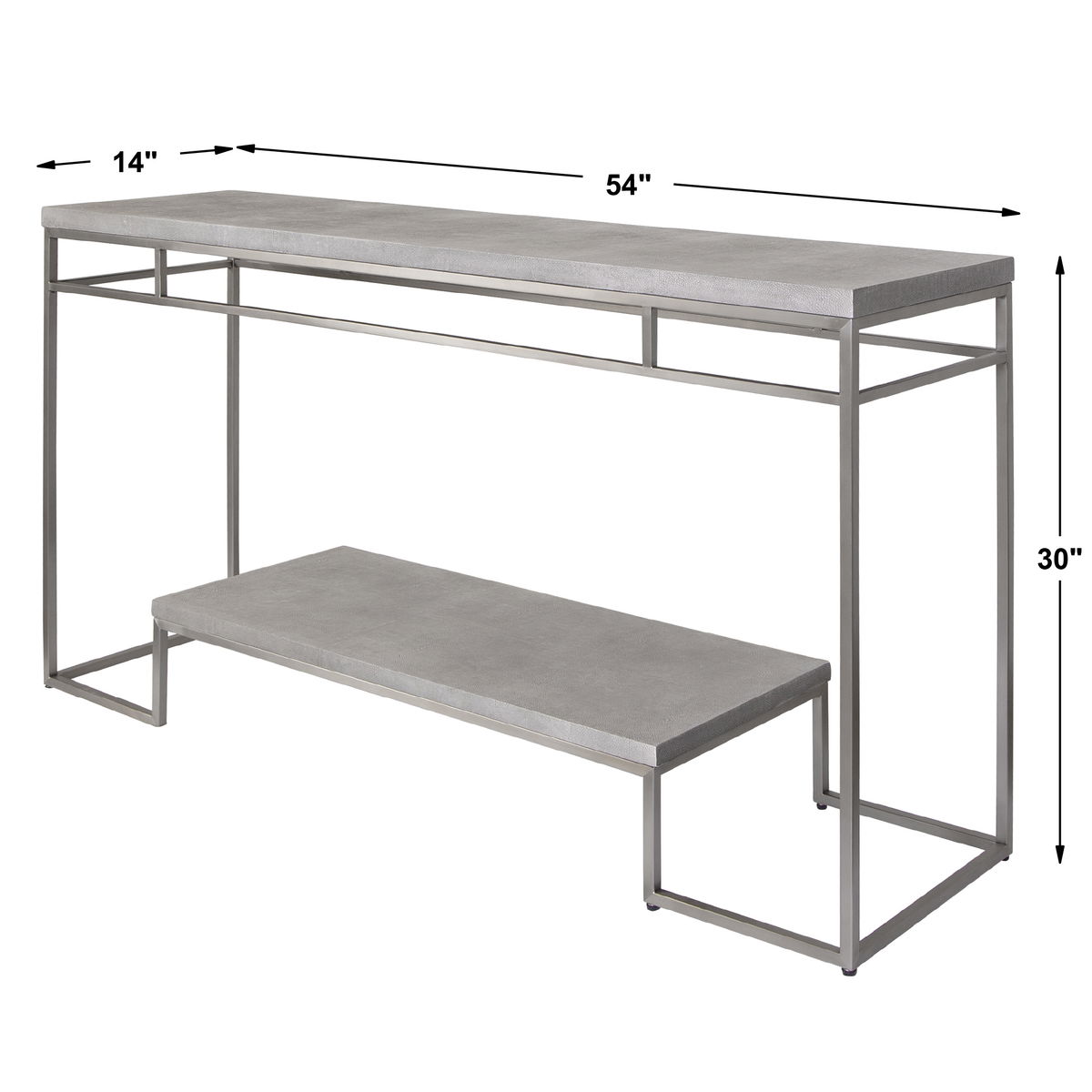 Clea Console Table, by Uttermost, 54" width x 30" height x 14" depth View 3