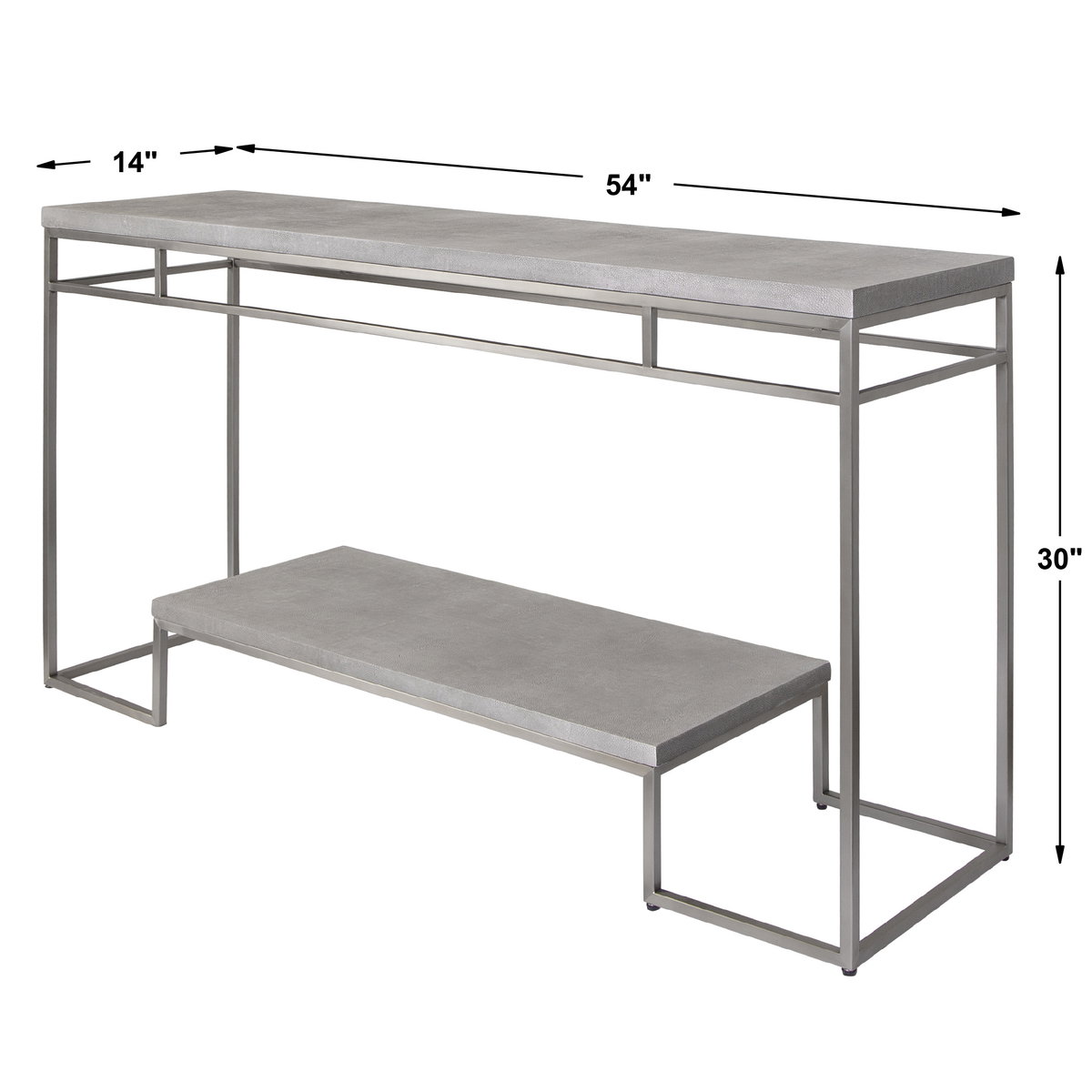 Clea Console Table, by Uttermost, 54" width x 30" height x 14" depth View 3