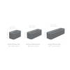 TruDrop Slat Self Watering Large Deck Box, Planter by Crescent Garden, 19" width x 23" height x 46.65" depth thumbnail 3