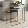 Aztec Wood Nesting Tables Set/2, Coffee Table by Uttermost, 26.5" width x 22" height x 13.75" depth thumbnail 2
