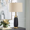 Spyglass Black Wood Grain Table Lamp, by Uttermost, 16" width x 30.75" height x 16" depth thumbnail 4