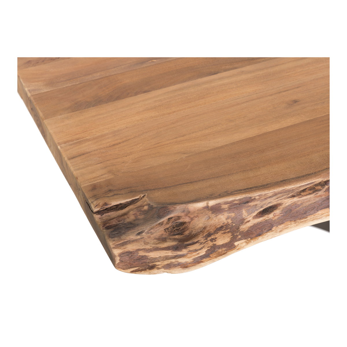 Bent Small Dining Table Brown, by Moe's Home, 98.5" width x 29.5" height x 40" depth View 5
