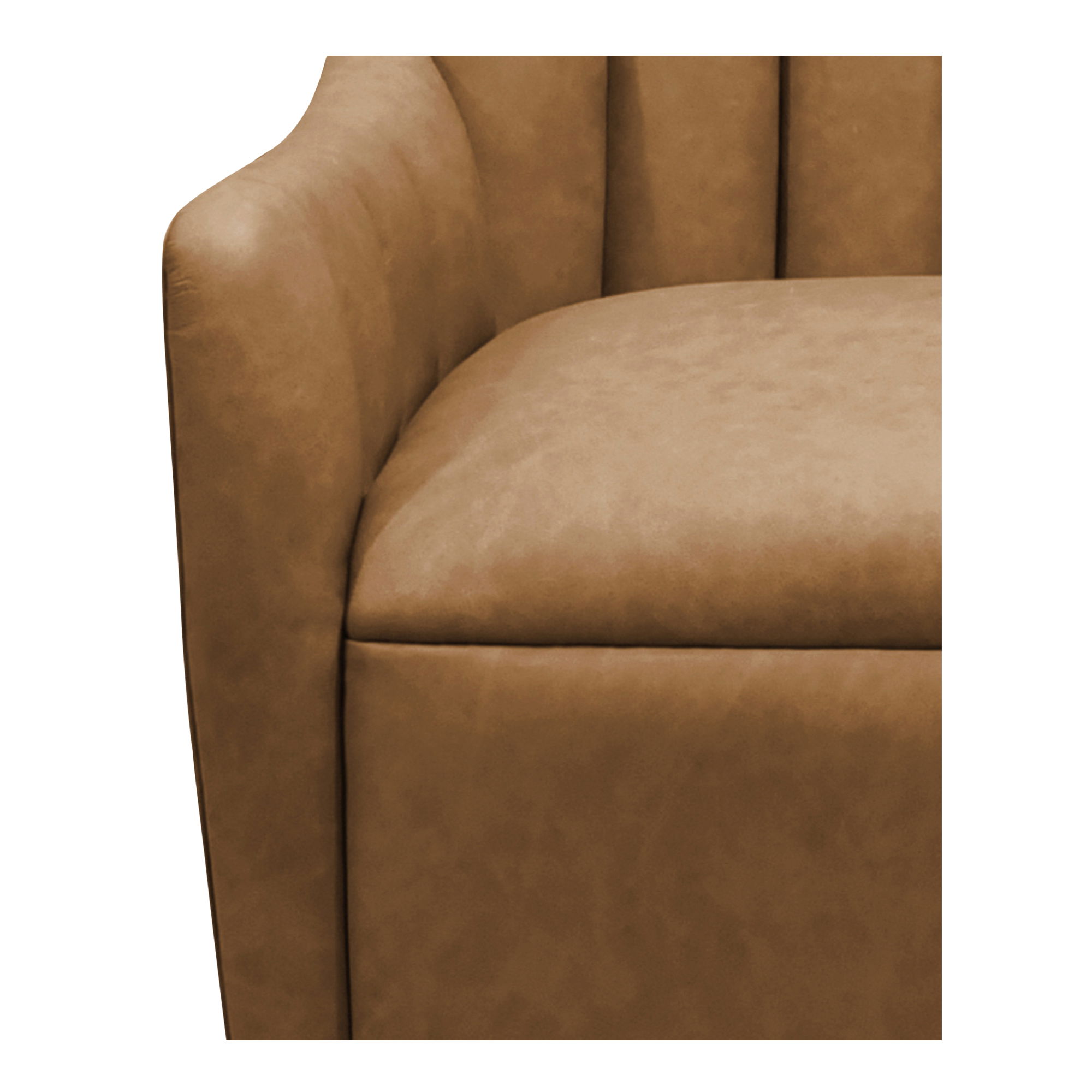 Bowie Swivel Chair Tan Leather large image 