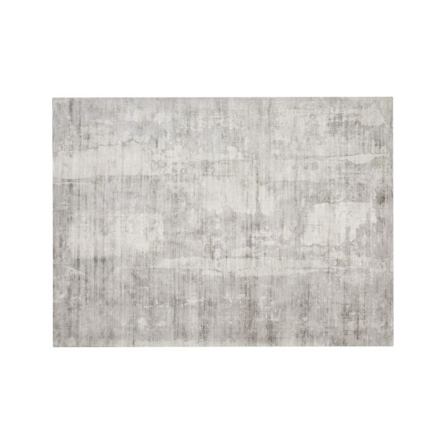 Online Designer Living Room Tottori Grey Abstract Rug 10'x14'