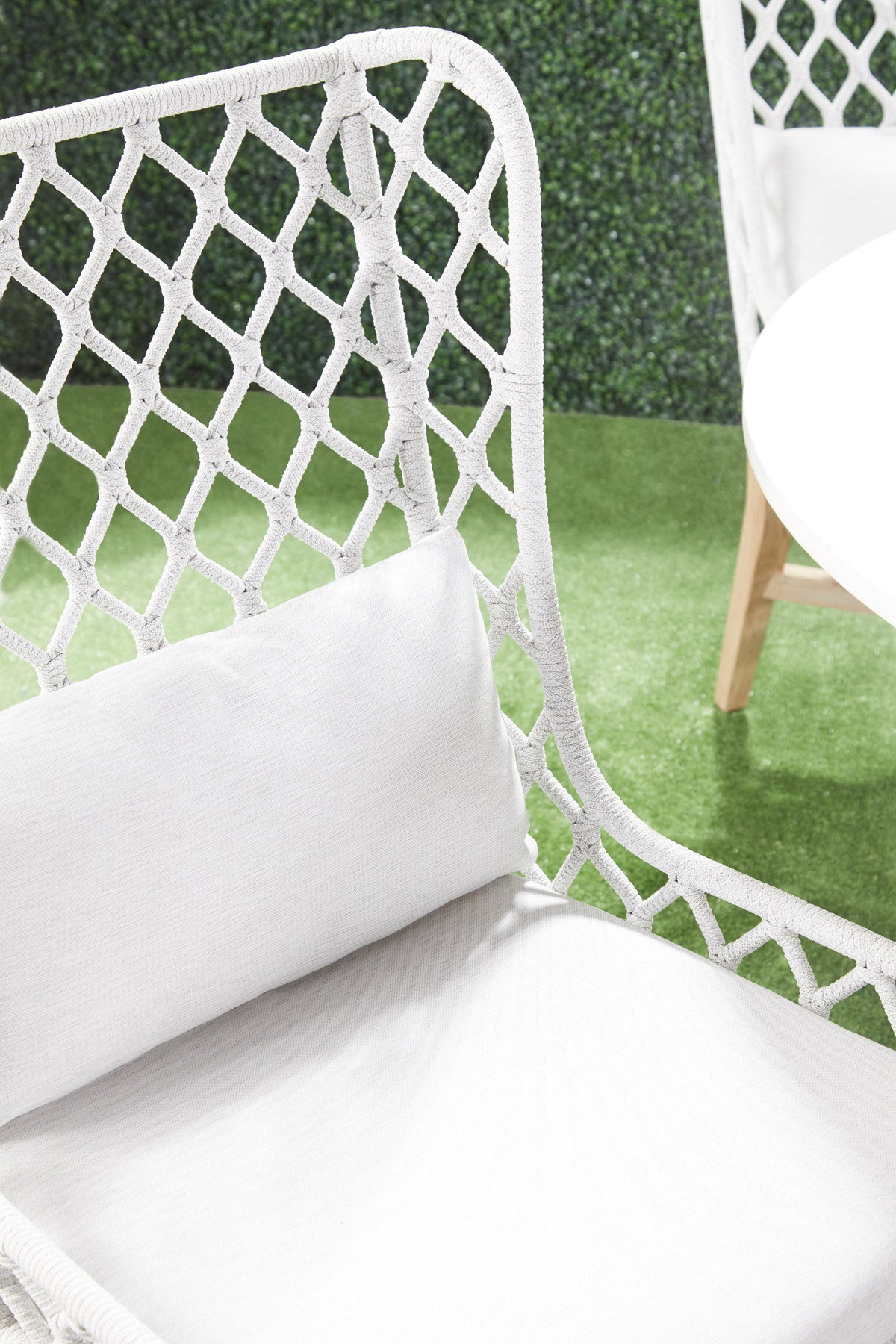 Lattis Outdoor Wing Chair, Dining Chair by Essentials for Living, 25.5" width x 41.25" height x 28.5" depth View 15