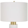 Ruse Whitewashed Table Lamp, by Uttermost, 1'4" width x 2'6" height x 1'4" depth thumbnail 6