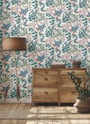 Eden Retreat Pink & Teal Wallpaper thumbnail 3