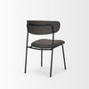 Corey Contoured Back Dining Side Chair | Gray Fabric with Metal, Dining Chair by Mercana, 22.25" length x 21.25" width x 32" height thumbnail 9