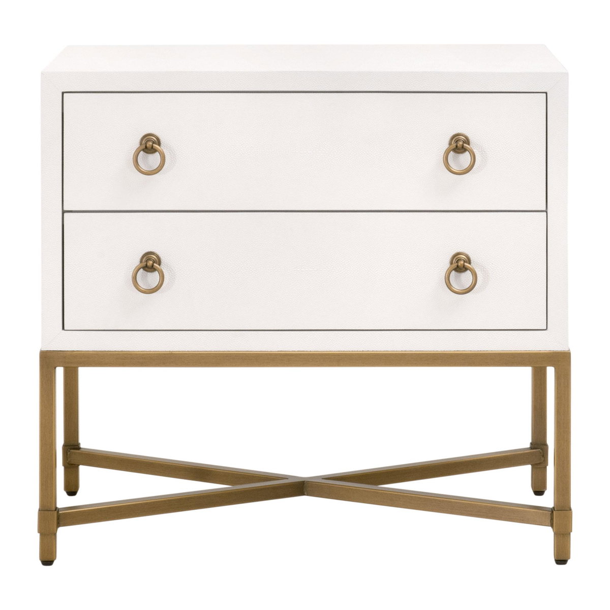 Strand Shagreen 2-Drawer Nightstand, by Essentials for Living, 32" width x 30" height x 19" depth View 1