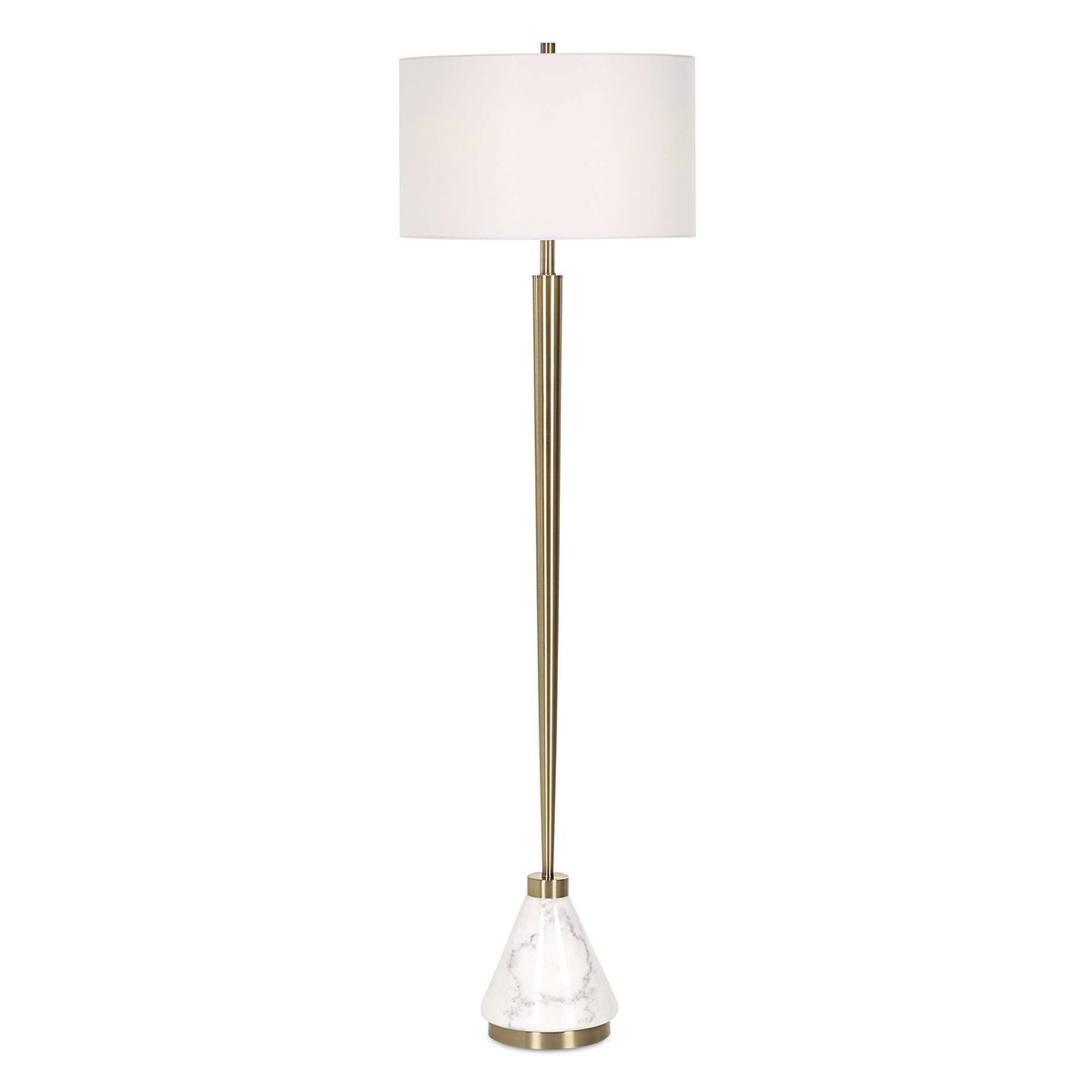 Curran Tapered Metal Floor Lamp, by Uttermost, 1'7" width x 5'4" height x 1'7" depth View 1