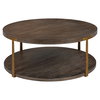 Palisade Round Wood Coffee Table, Furniture by Uttermost, 40" width x 17" height x 40" depth thumbnail 1