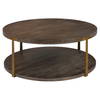 Palisade Round Wood Coffee Table, by Uttermost, 40" width x 17" height x 40" depth thumbnail 1