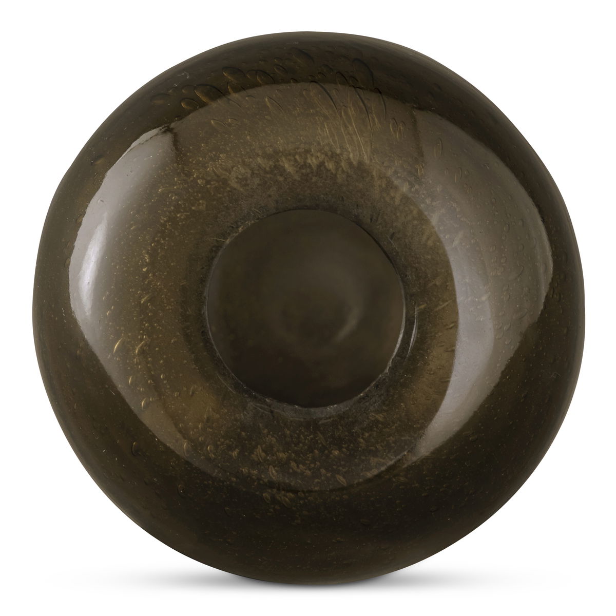 Circe Vase Olive, by Moe's Home, 10.5" width x 6.5" height x 7.5" depth View 3