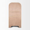 Sorina Reverse Fluted Light Brown Wood Curio Cabinet thumbnail 5