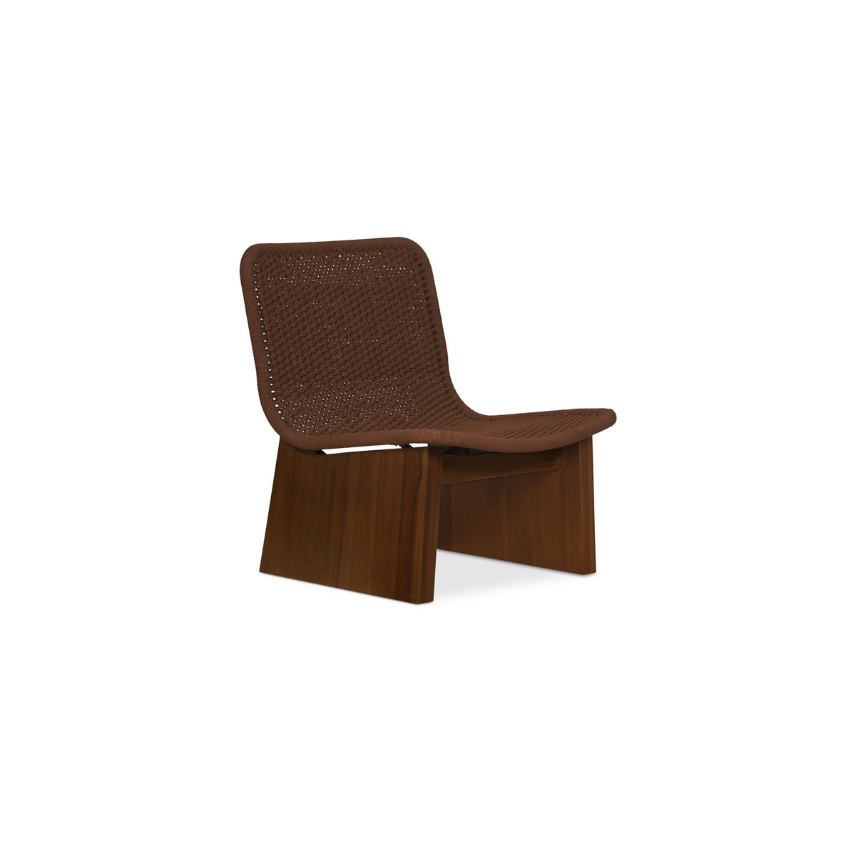 Savanna Outdoor Accent Chair Brown, Outdoor Chair by Moe's Home, 2'2.8" width x 2'6.9" height x 2'6.3" depth View 2