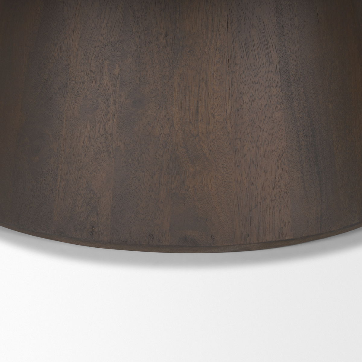 Takoda Dark Brown Wood Tapered Drum Nesting Coffee Tables, by Mercana, 36" length x 36" width x 14" height View 11