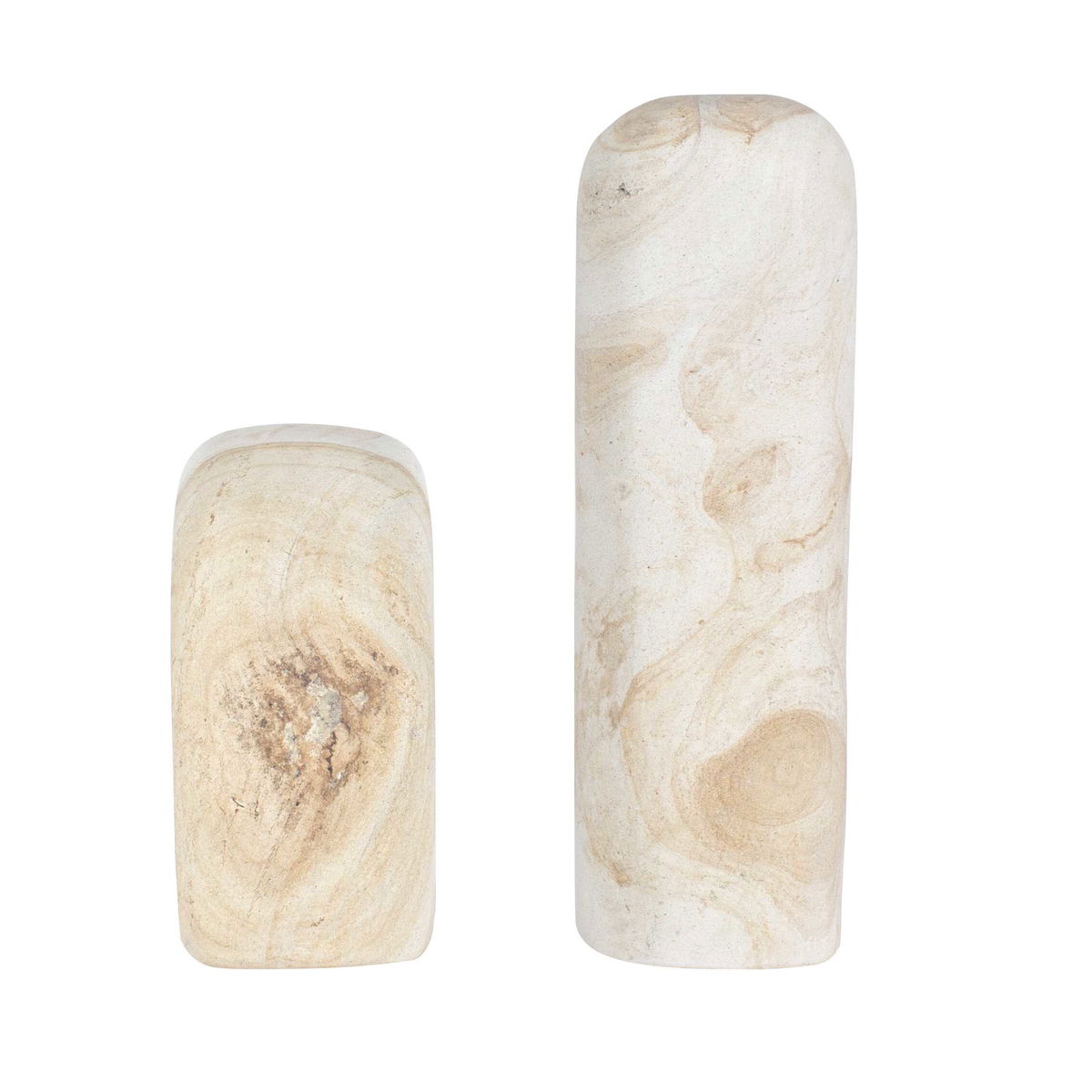 Stone Flow Outdoor Sculptures Set/2, Figurines & Statue by Uttermost, 8.5" width x 12" height x 3.5" depth View 5